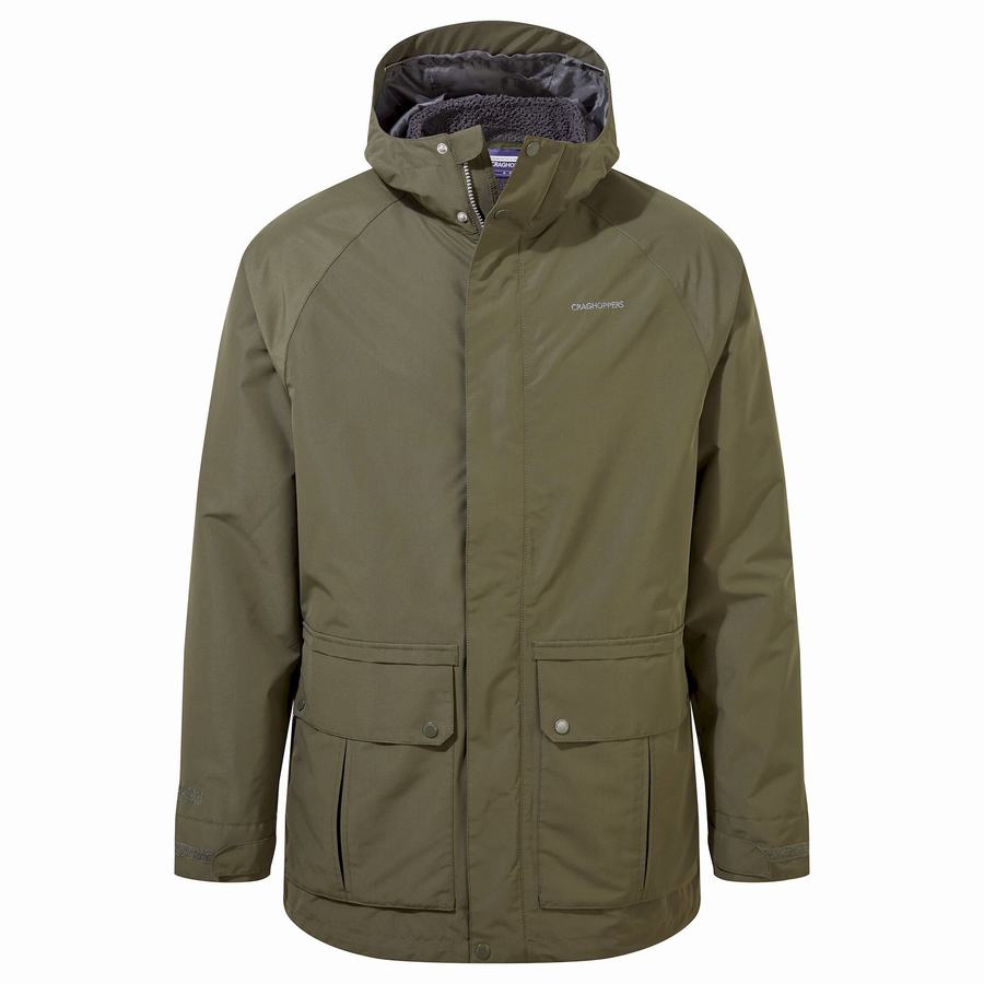 Vestes Craghoppers Milford 3 In 1 Vert Homme | QIP-9569670