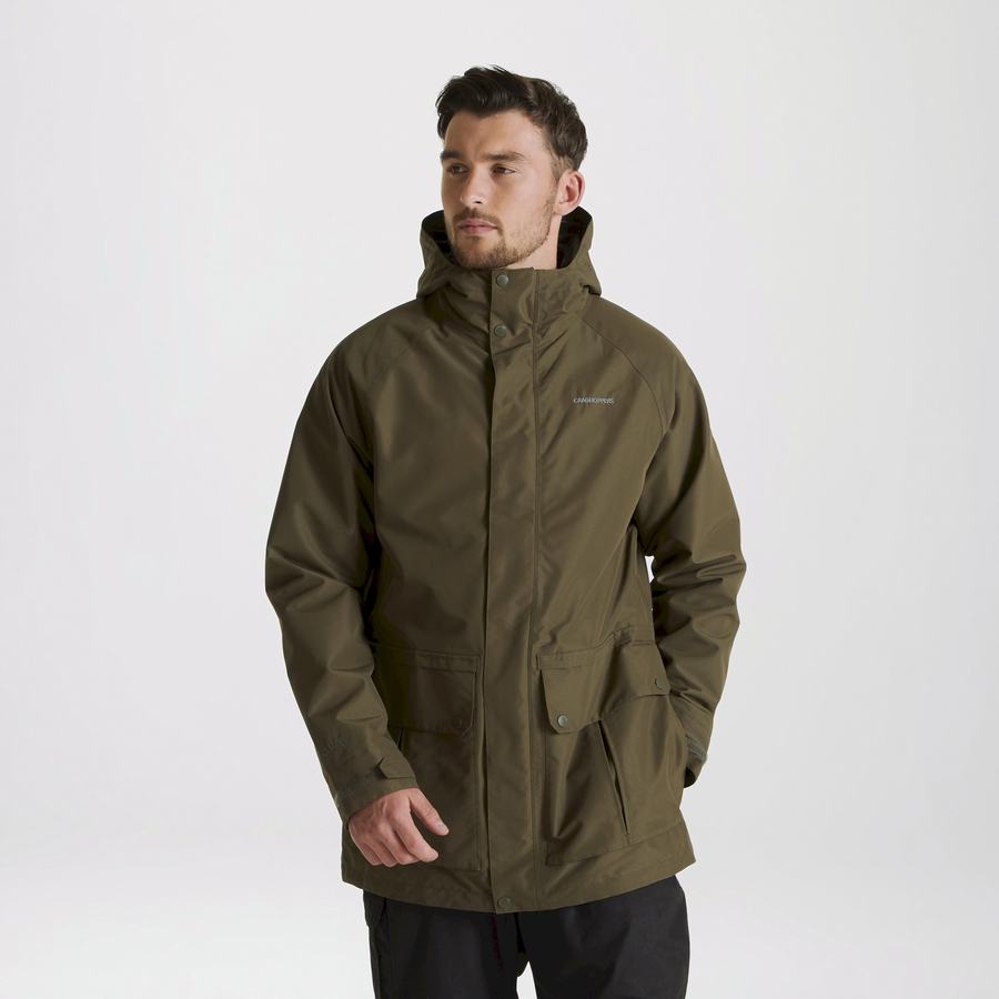 Vestes Craghoppers Milford 3 In 1 Vert Homme | QIP-9569670