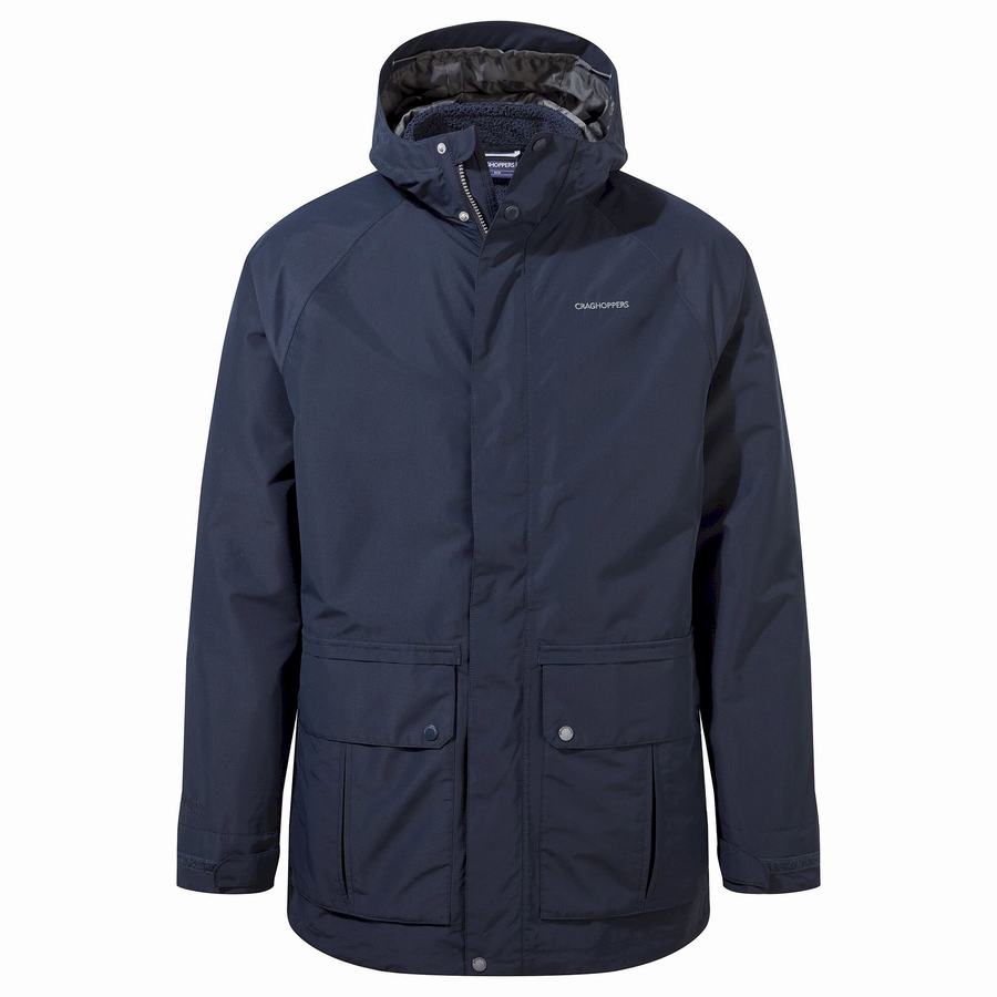 Vestes Craghoppers Milford 3 In 1 Bleu Bleu Marine Homme | GVF-1235858