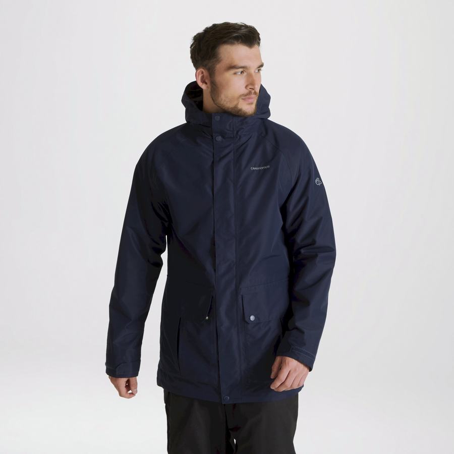 Vestes Craghoppers Milford 3 In 1 Bleu Bleu Marine Homme | GVF-1235858