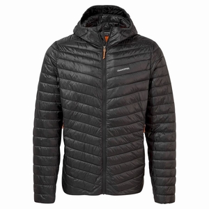 Vestes Craghoppers Insulated ExpoLite Encapuchonné Noir Orange Homme | XWS-4347468