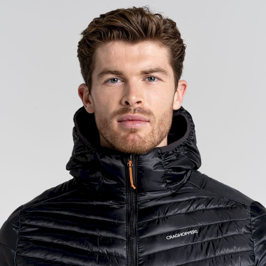 Vestes Craghoppers ExpoLite Insulated Encapuchonné Noir Homme | FCO-6914627