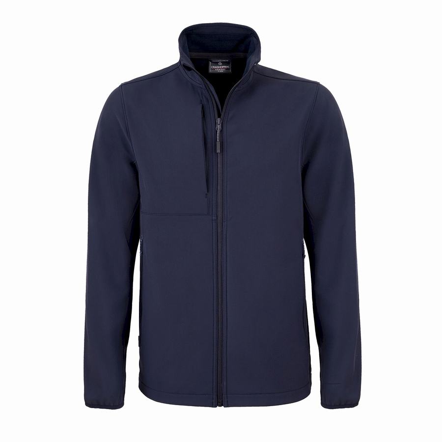 Vestes Craghoppers Expert Basecamp Softshell Bleu Marine Homme | PRD-8208942