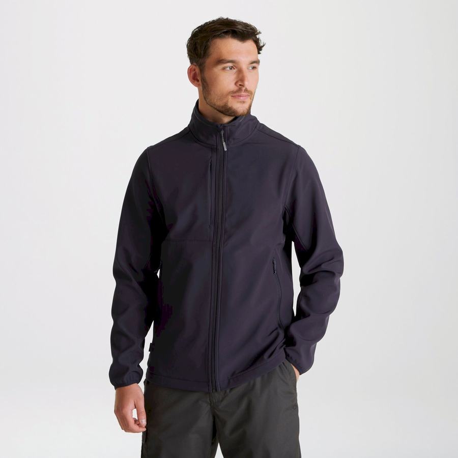 Vestes Craghoppers Expert Basecamp Softshell Bleu Marine Homme | PRD-8208942