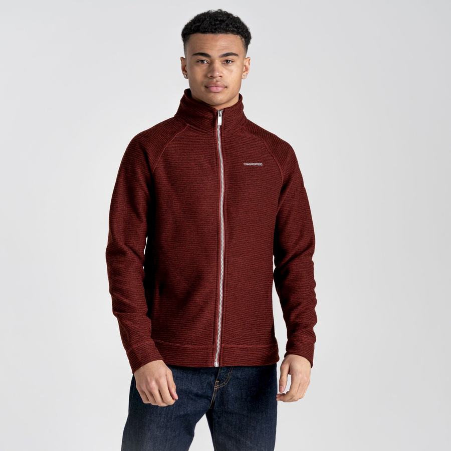 Vestes Craghoppers Elton Rouge Foncé Homme | ZQE-4214529