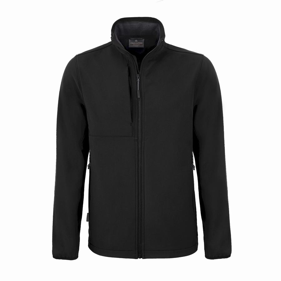 Vestes Craghoppers Expert Basecamp Softshell Noir Homme | ZIB-7979457