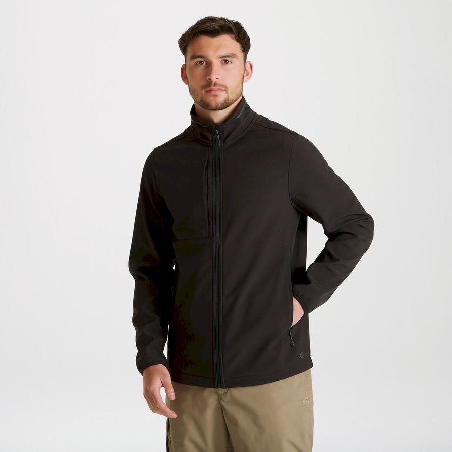 Vestes Craghoppers Expert Basecamp Softshell Noir Homme | ZIB-7979457