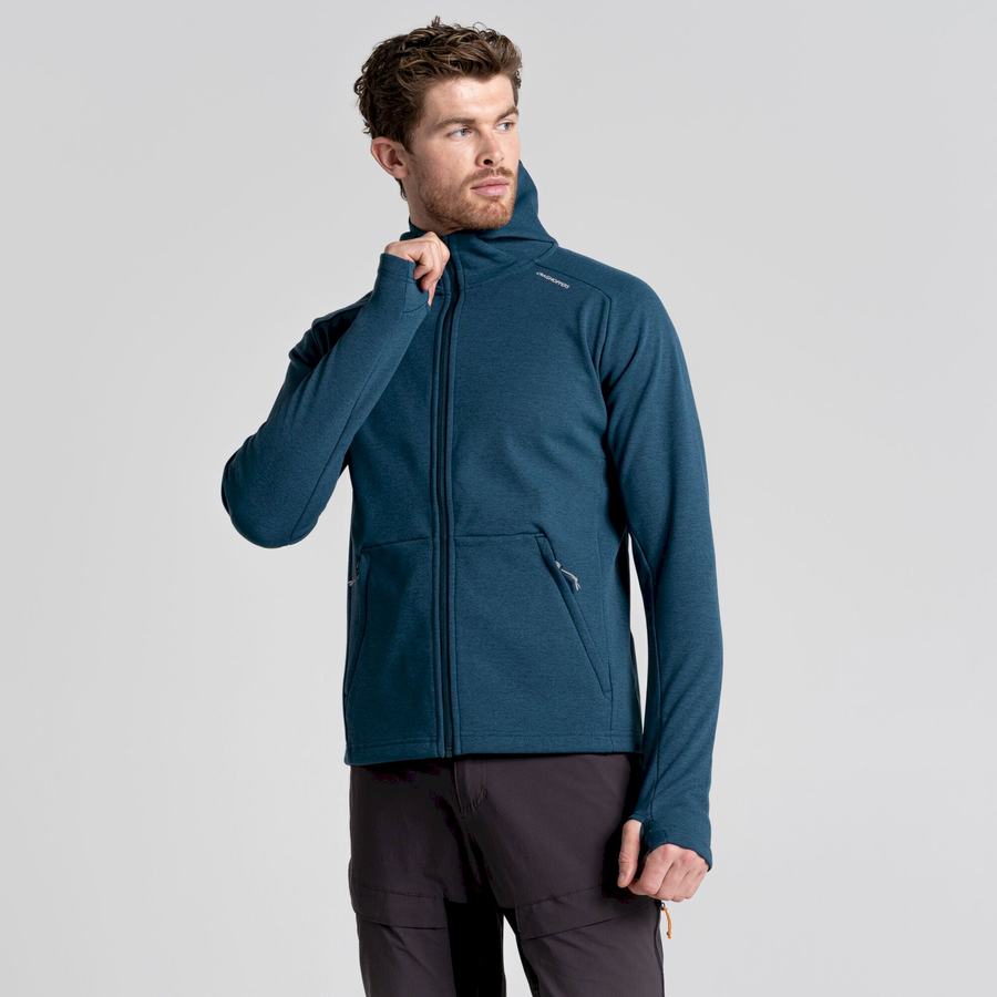 Vestes Craghoppers Dynamic Pro Encapuchonné Bleu Foncé Homme | GGN-8039639