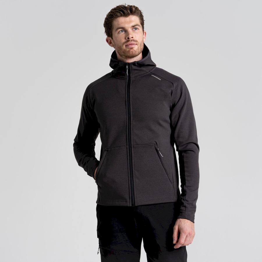 Vestes Craghoppers Dynamic Pro Encapuchonné Noir Homme | CPH-0183961