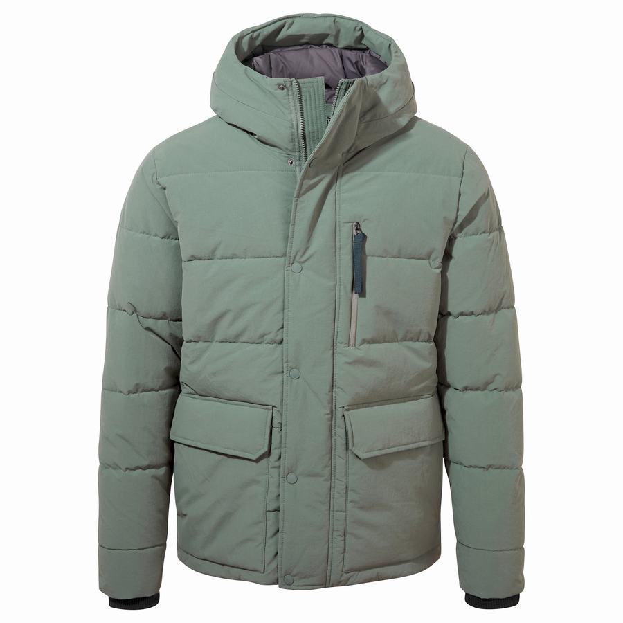 Vestes Craghoppers Dunbeath Insulated Encapuchonné Vert Homme | SEQ-7801488