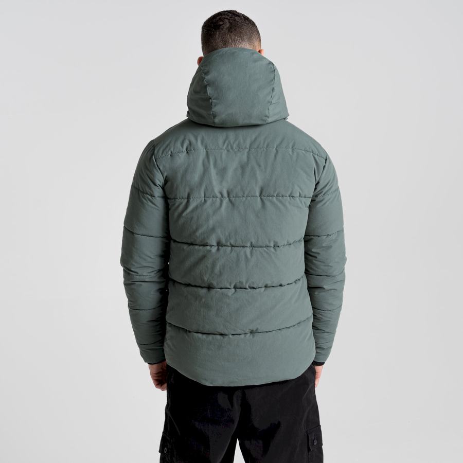 Vestes Craghoppers Dunbeath Insulated Encapuchonné Vert Homme | SEQ-7801488