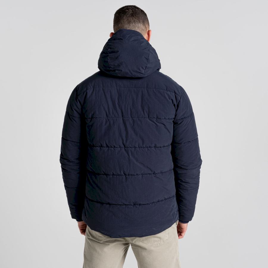 Vestes Craghoppers Dunbeath Insulated Encapuchonné Bleu Bleu Marine Homme | VOX-8351078