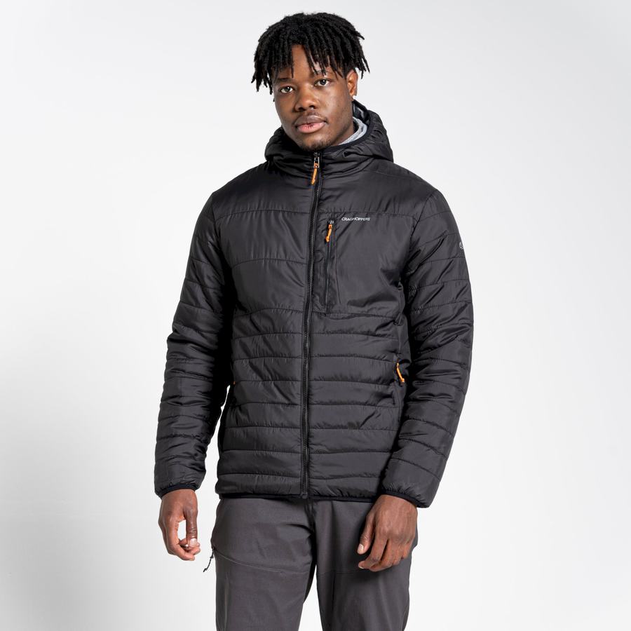 Vestes Craghoppers Compresslite VI Encapuchonné Noir Homme | HNO-0775240