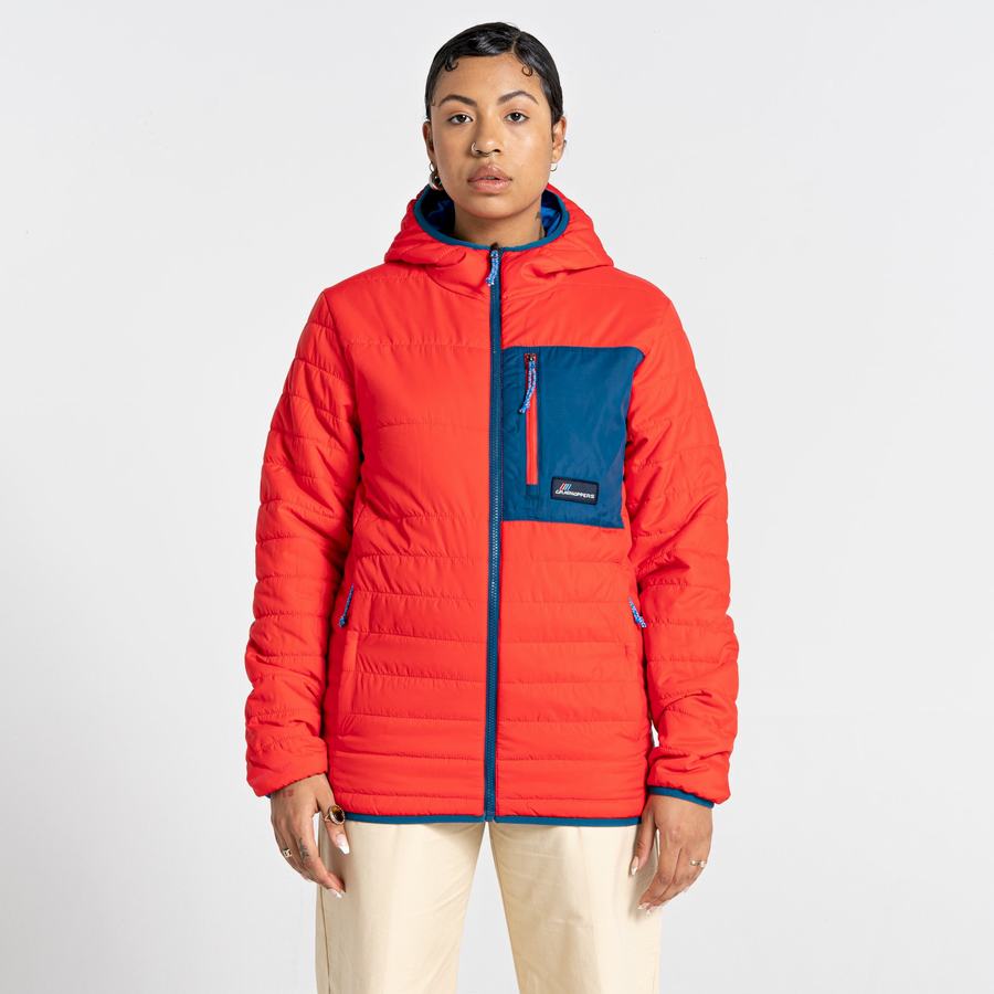 Vestes Craghoppers Cameo CompressLite Encapuchonné Orange Rouge Homme | OXL-4930051