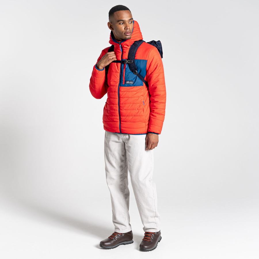 Vestes Craghoppers Cameo CompressLite Encapuchonné Orange Rouge Homme | OXL-4930051