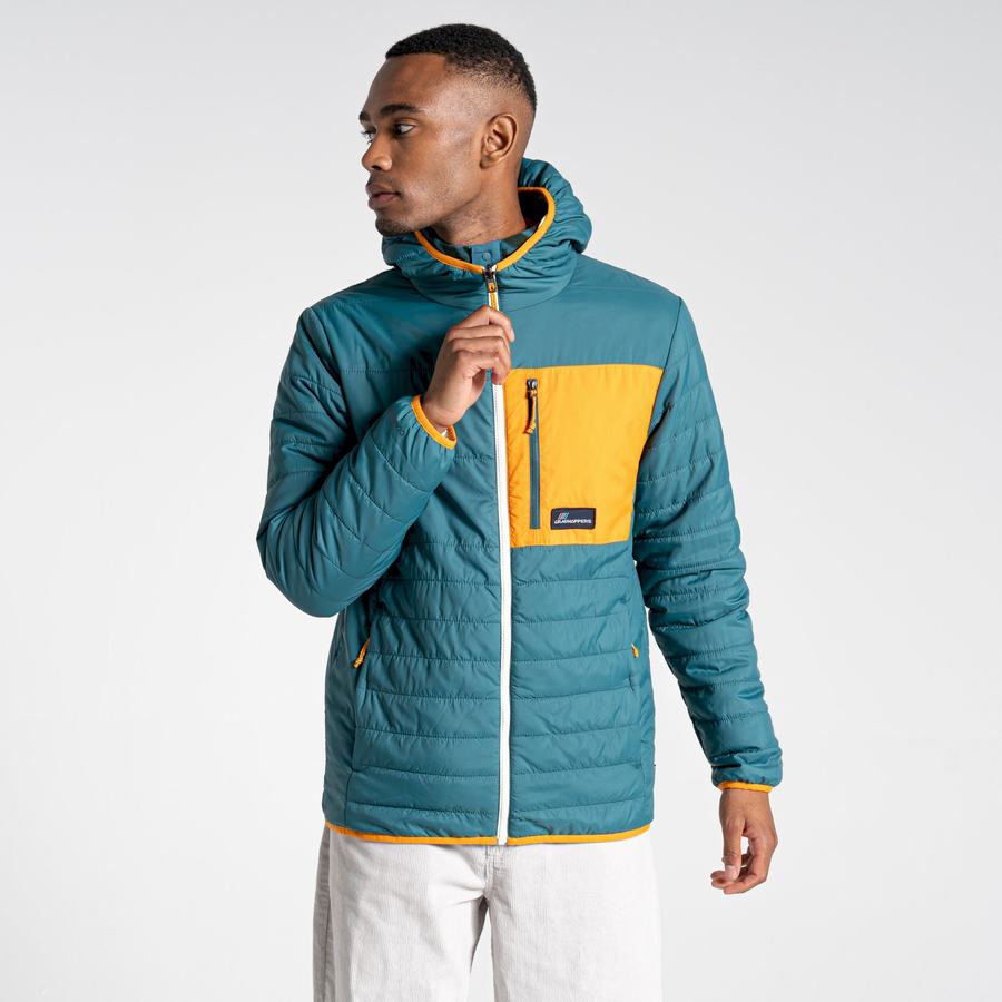 Vestes Craghoppers Cameo CompressLite Encapuchonné Vert Homme | GOS-0113361