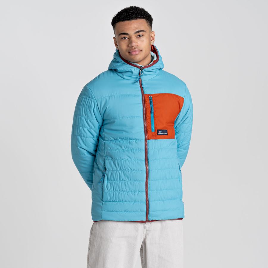 Vestes Craghoppers Cameo CompressLite Encapuchonné Bleu Homme | SQX-5228831