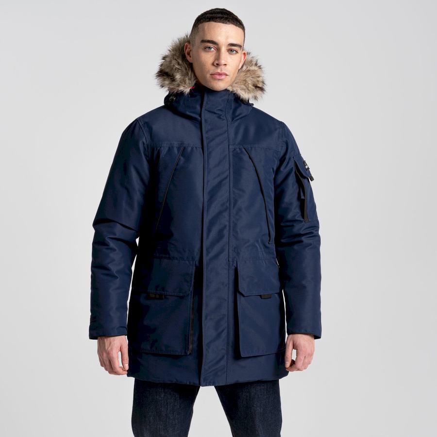 Vestes Craghoppers Bishorn II Insulated Bleu Bleu Marine Homme | BSR-0754097