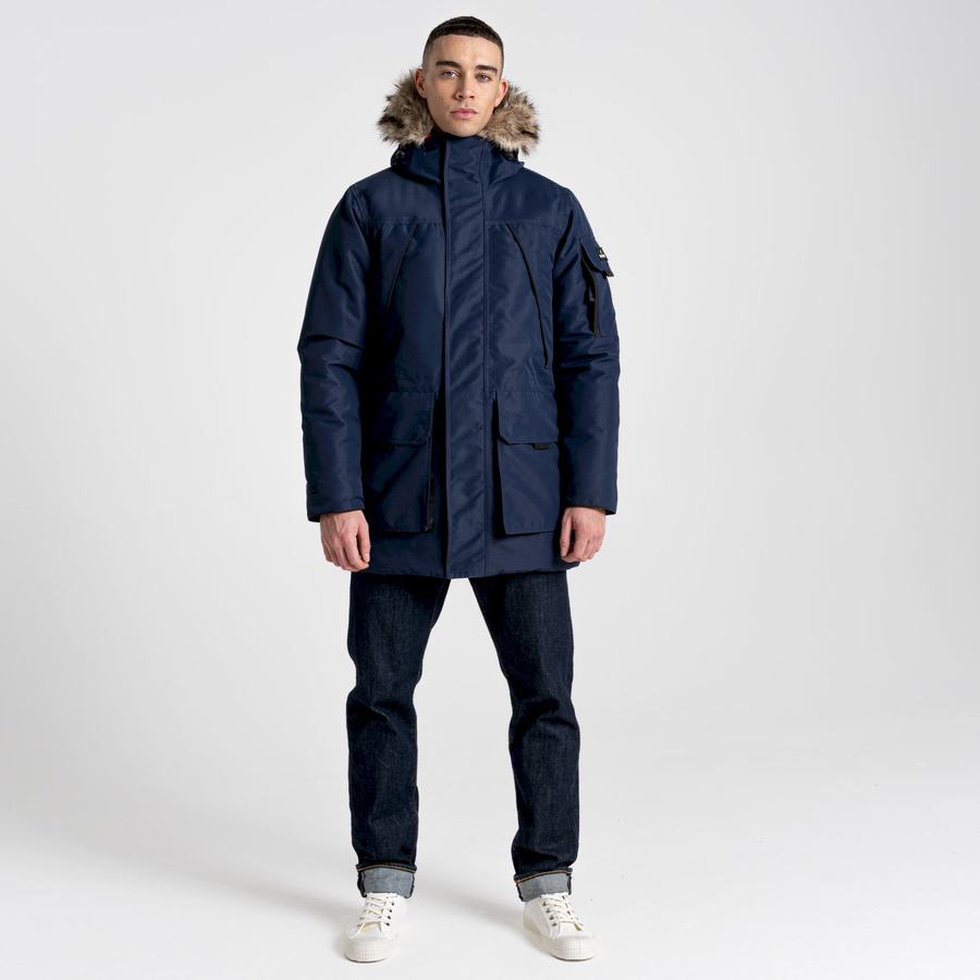 Vestes Craghoppers Bishorn II Insulated Bleu Bleu Marine Homme | BSR-0754097