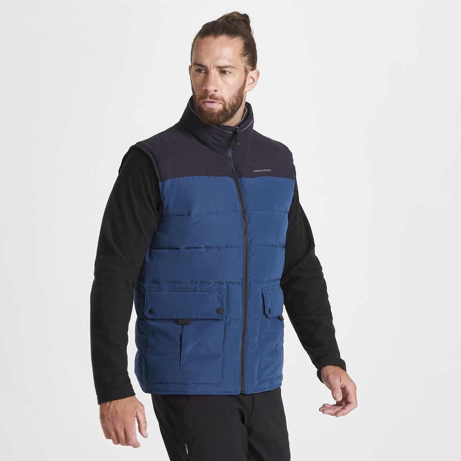 Gilet Craghoppers Trillick Downlike Bleu Marine Bleu Homme | QHO-8477407