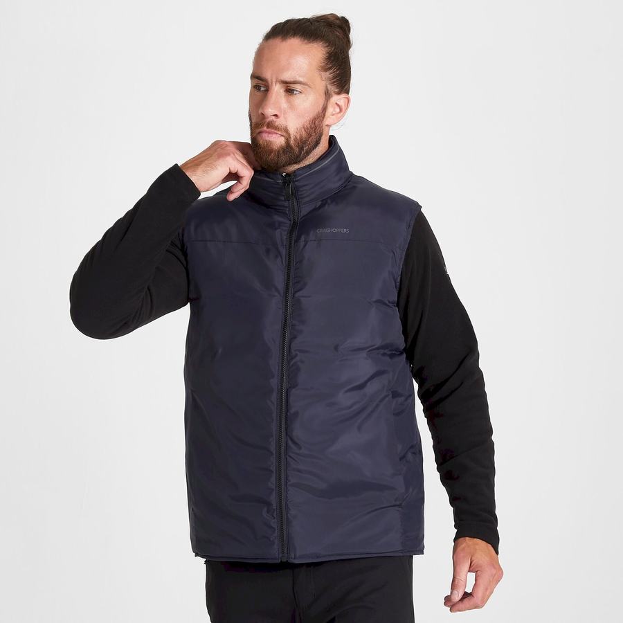 Gilet Craghoppers Trillick Downlike Bleu Marine Bleu Homme | QHO-8477407