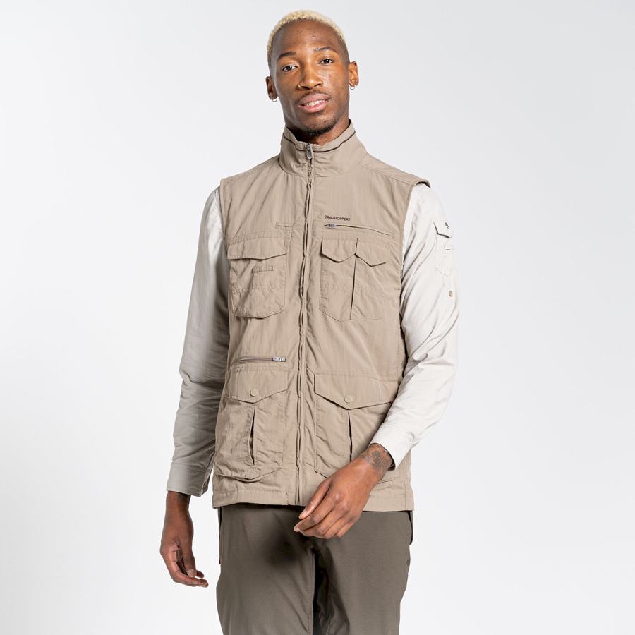 Gilet Craghoppers NosiLife Adventure II Beige Homme | SOP-3545830