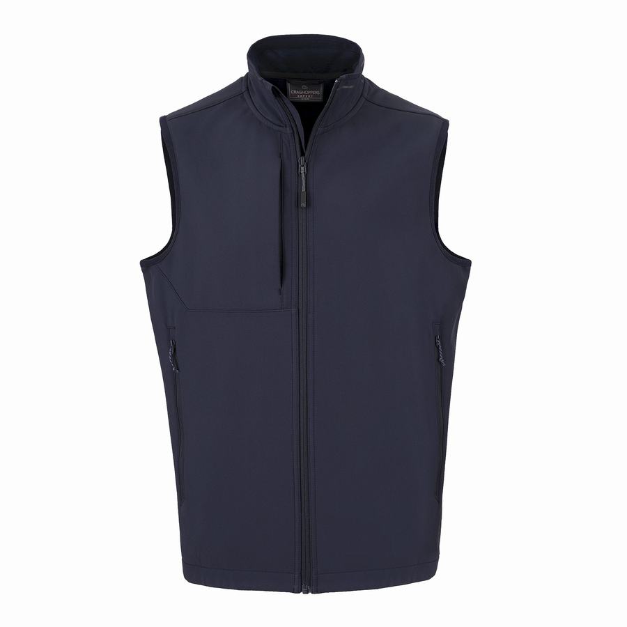 Gilet Craghoppers Expert Basecamp Softshell Vest Bleu Marine Homme | CHP-1945735