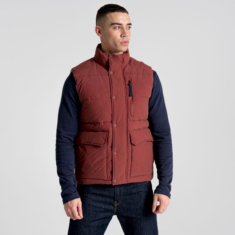 Gilet Craghoppers Dunbeath Vest Rouge Homme | EHU-3818117