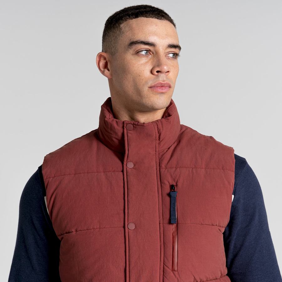 Gilet Craghoppers Dunbeath Vest Rouge Homme | EHU-3818117