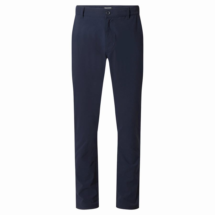 Pantalons Craghoppers NosiLife Santos Bleu Bleu Marine Homme | JDD-7439993