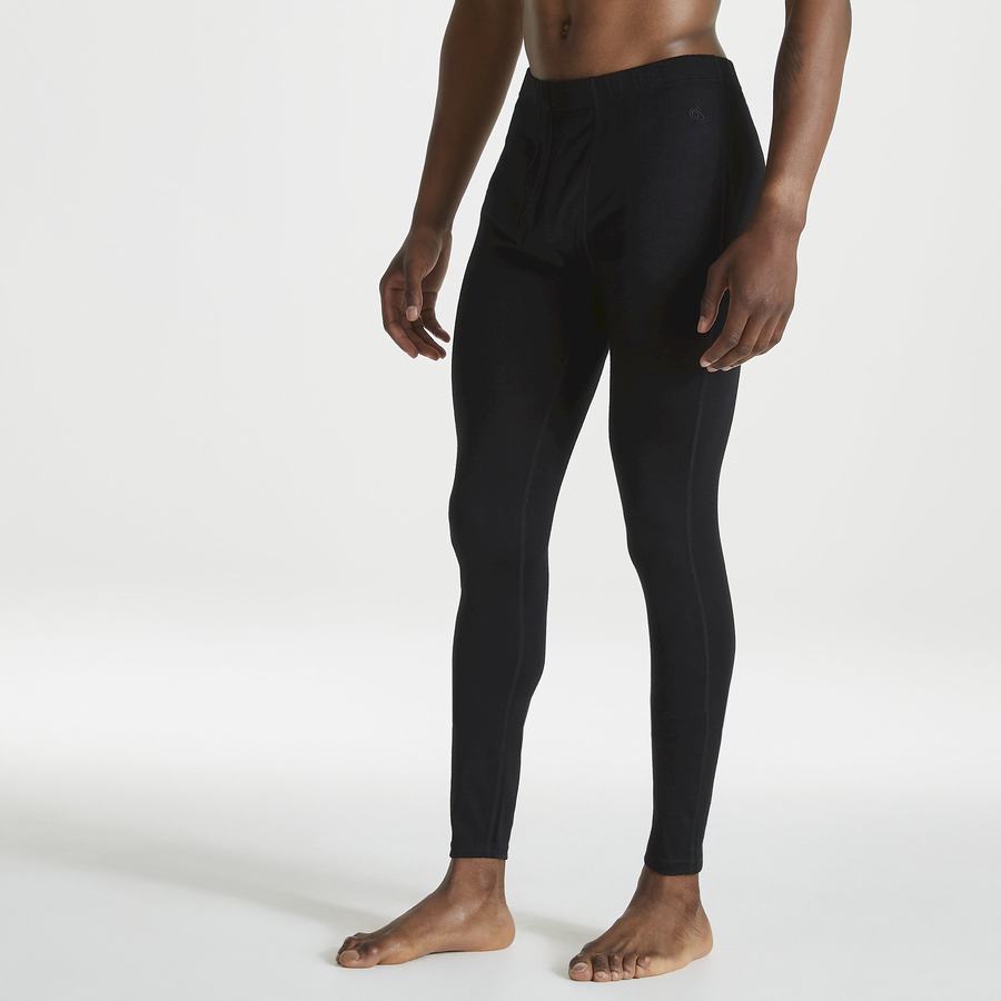 Pantalons Craghoppers Merino Baselayer Noir Homme | SLU-7900301