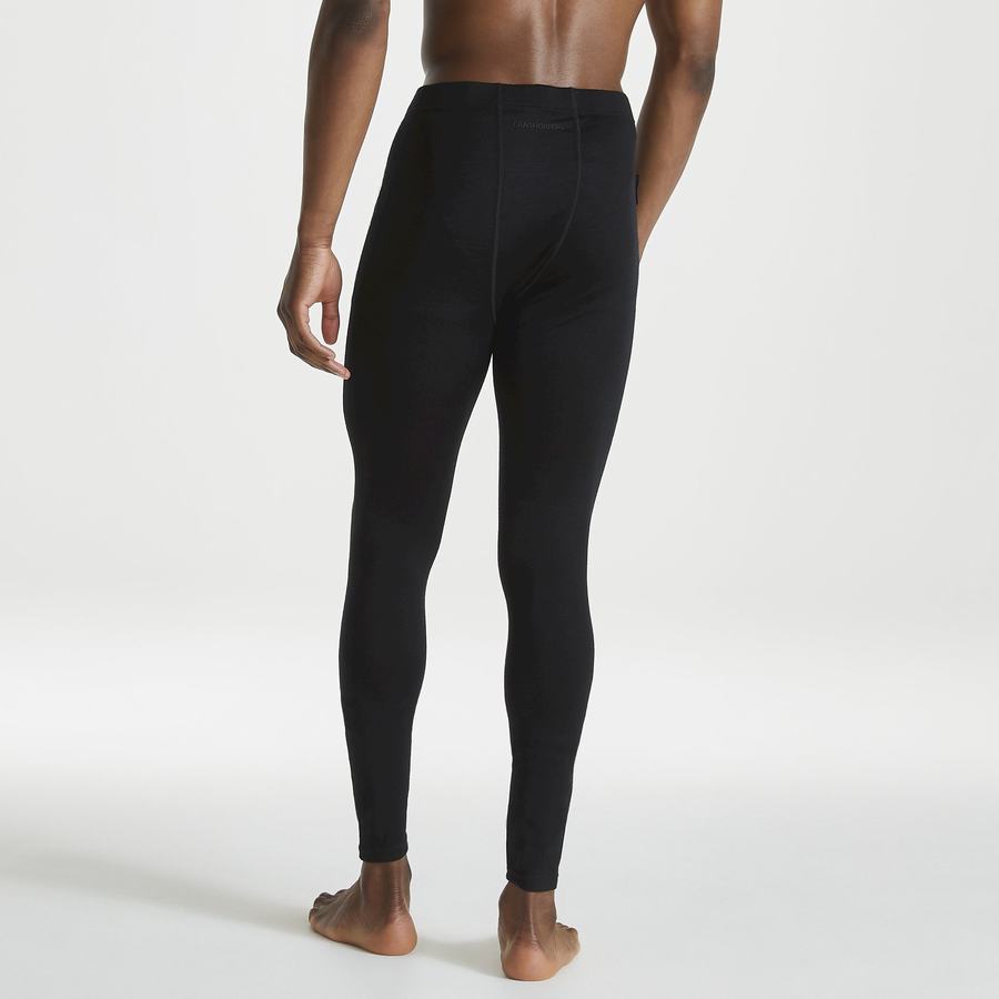 Pantalons Craghoppers Merino Baselayer Noir Homme | SLU-7900301