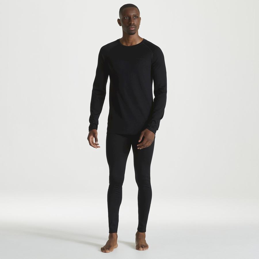 Pantalons Craghoppers Merino Baselayer Noir Homme | SLU-7900301