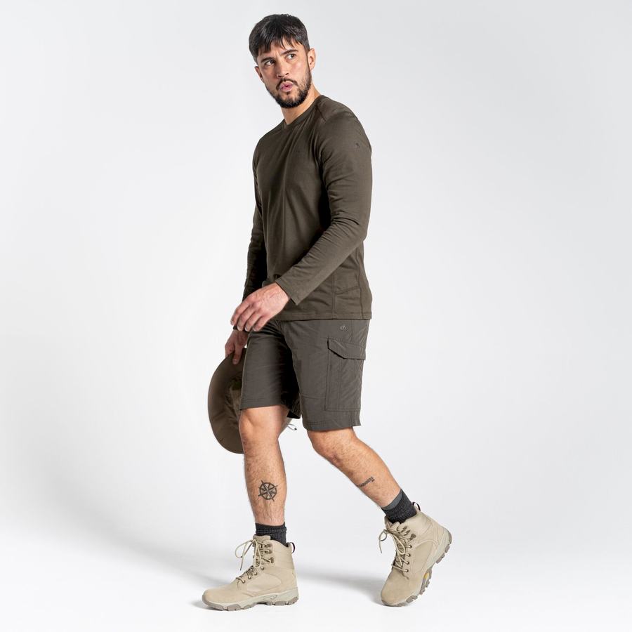 Shorts Craghoppers NosiLife Cargo II Vert Homme | JII-0157033