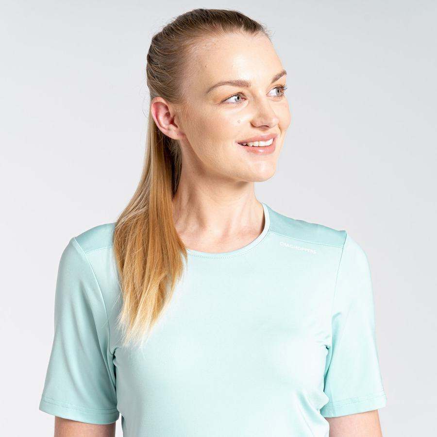 T Shirts Craghoppers NosiLife Candella Corta Sleeved Vert Femme | DXK-7396907