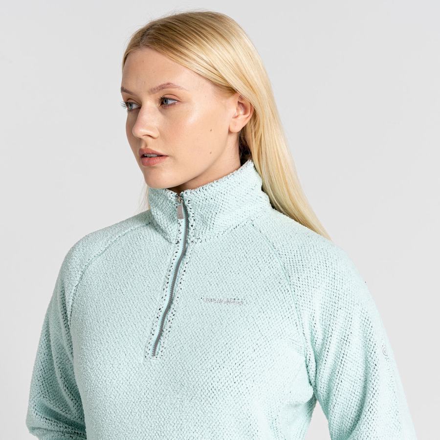 Chandails Craghoppers Lilian Half Zip Vert Femme | VBQ-7436891