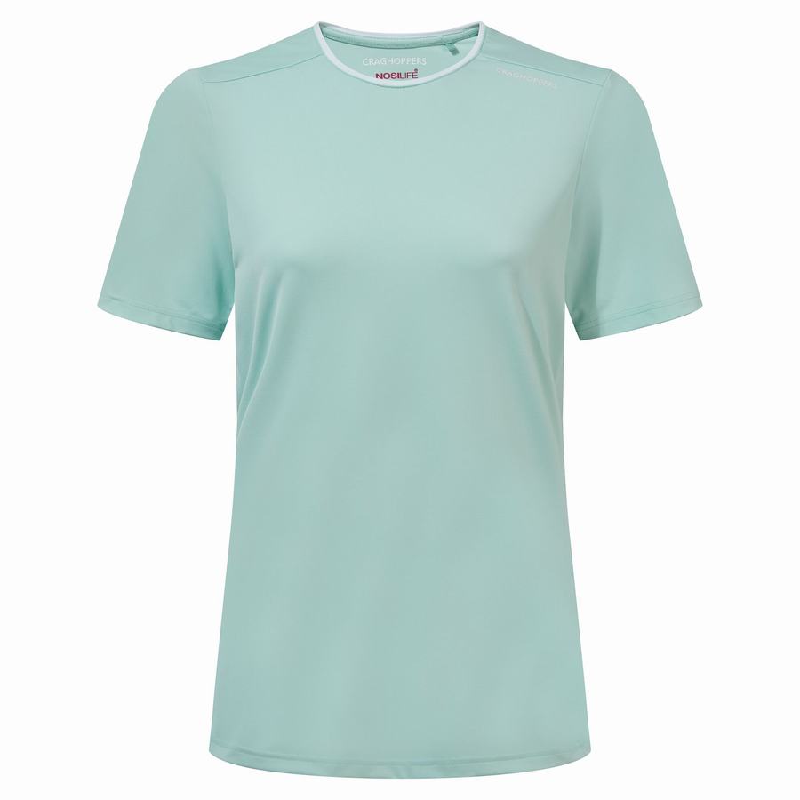 T Shirts Craghoppers NosiLife Candella Corta Sleeved Vert Femme | DXK-7396907