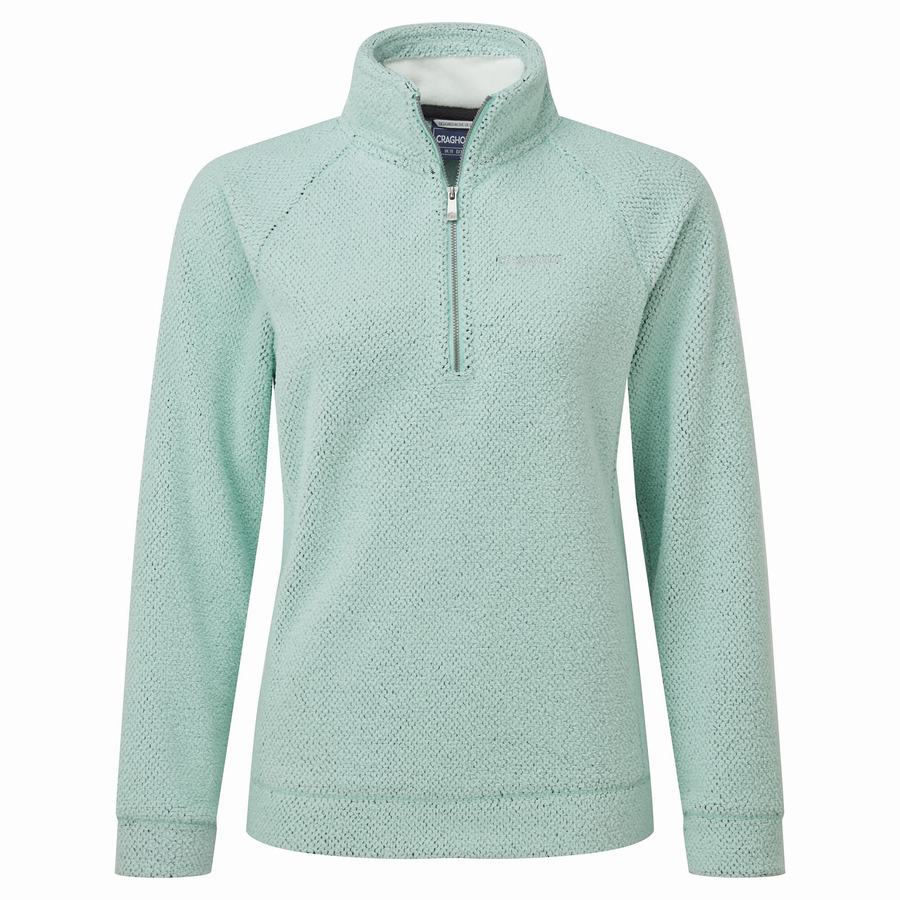 Chandails Craghoppers Lilian Half Zip Vert Femme | VBQ-7436891