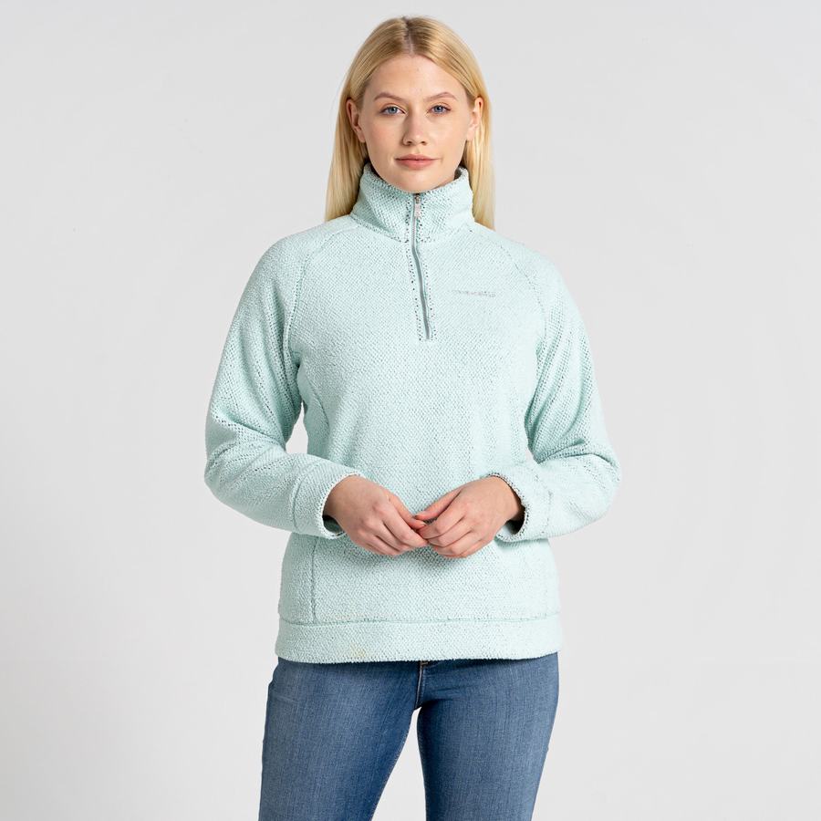 Chandails Craghoppers Lilian Half Zip Vert Femme | VBQ-7436891