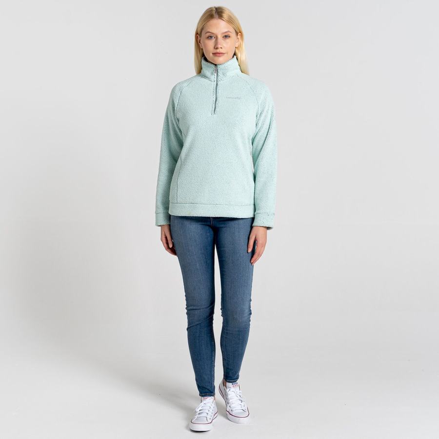 Chandails Craghoppers Lilian Half Zip Vert Femme | VBQ-7436891