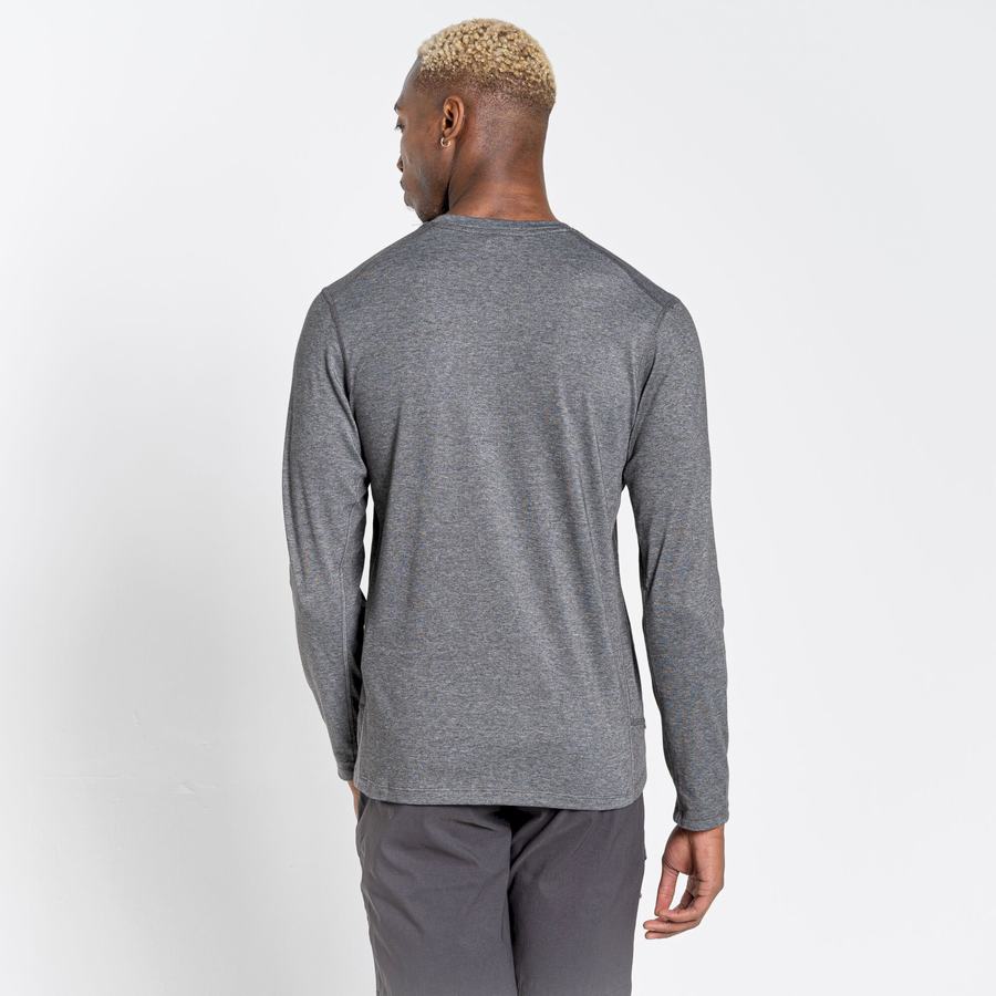 T Shirts Craghoppers NosiLife Talen Long Sleeved Noir Homme | OEE-9760543