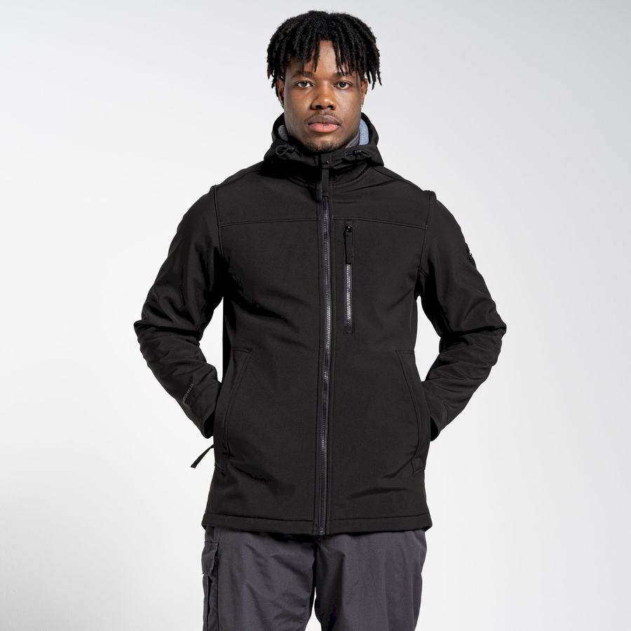 Vestes Craghoppers Oswin Insulated Encapuchonné Noir Homme | QAB-9182273