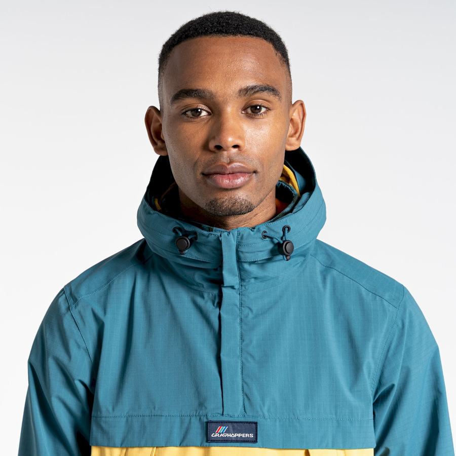 Vestes Craghoppers Imperméables Anderson Cagoule Vert Jaune Homme | IAG-0642654