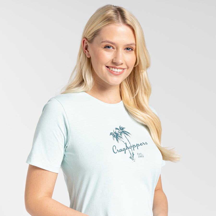 T Shirts Craghoppers Ally Corta Sleeved Vert Femme | YGE-1097922