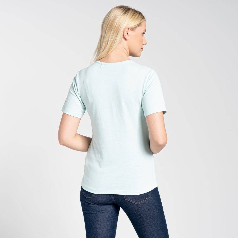 T Shirts Craghoppers Ally Corta Sleeved Vert Femme | YGE-1097922