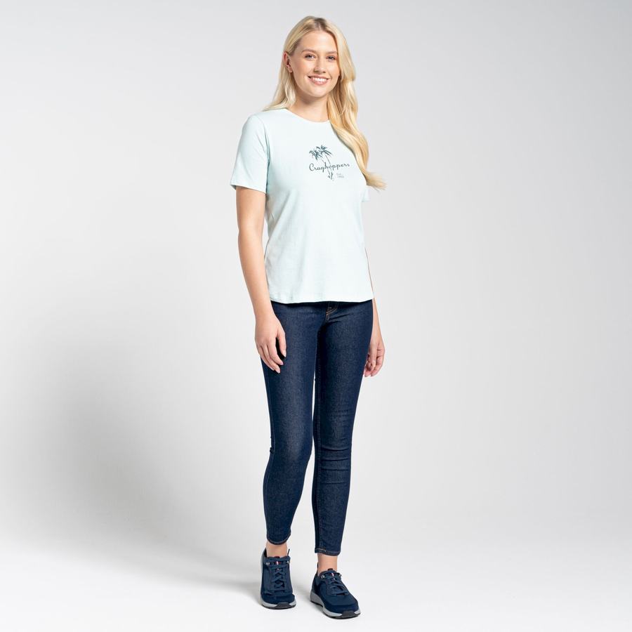 T Shirts Craghoppers Ally Corta Sleeved Vert Femme | YGE-1097922