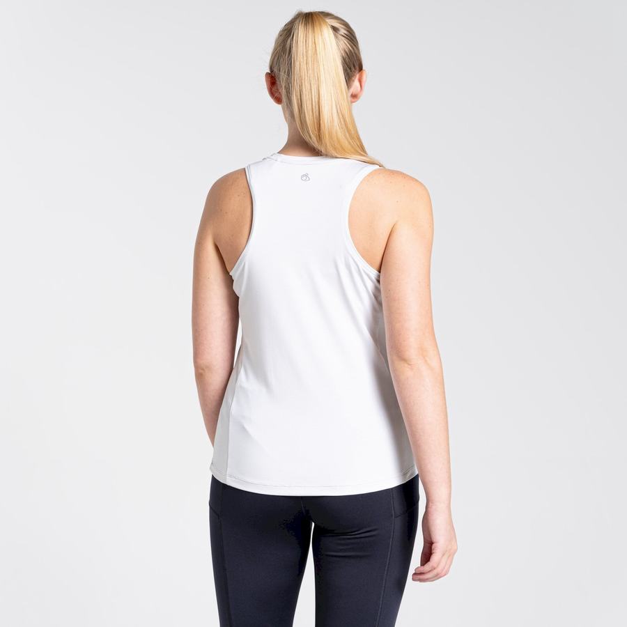 T Shirts Craghoppers Aliso Vest Top Blanche Femme | WRN-1556208