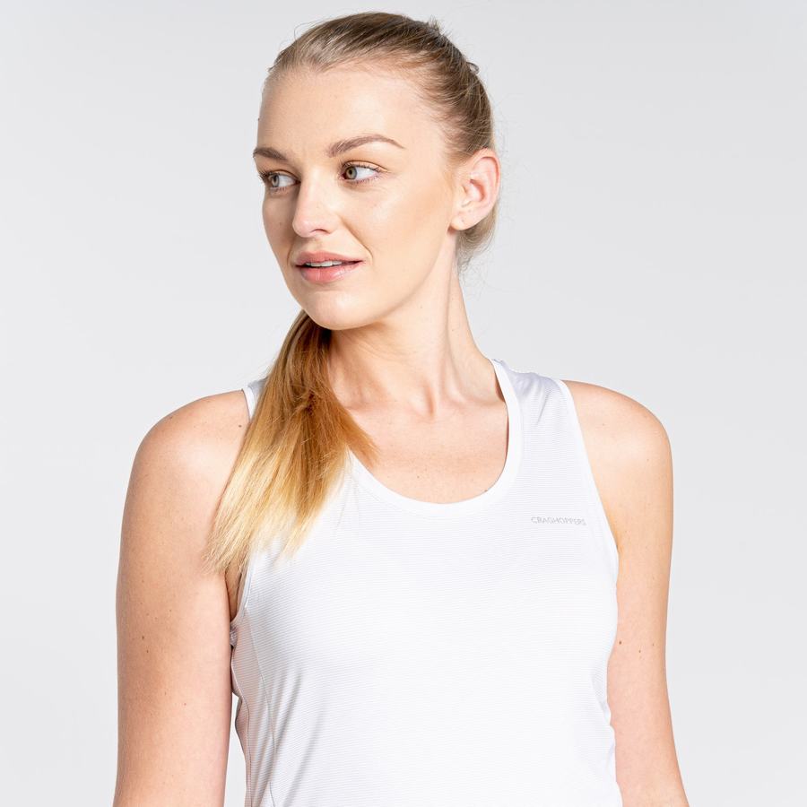 T Shirts Craghoppers Aliso Vest Top Blanche Femme | WRN-1556208