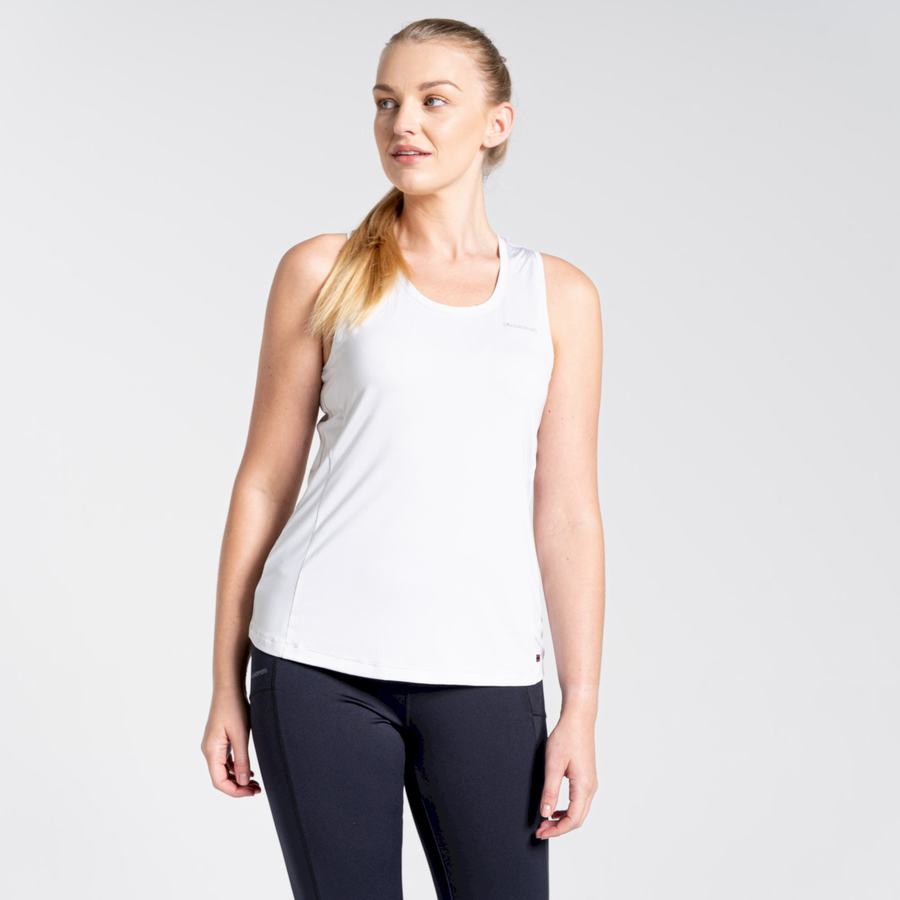 T Shirts Craghoppers Aliso Vest Top Blanche Femme | WRN-1556208