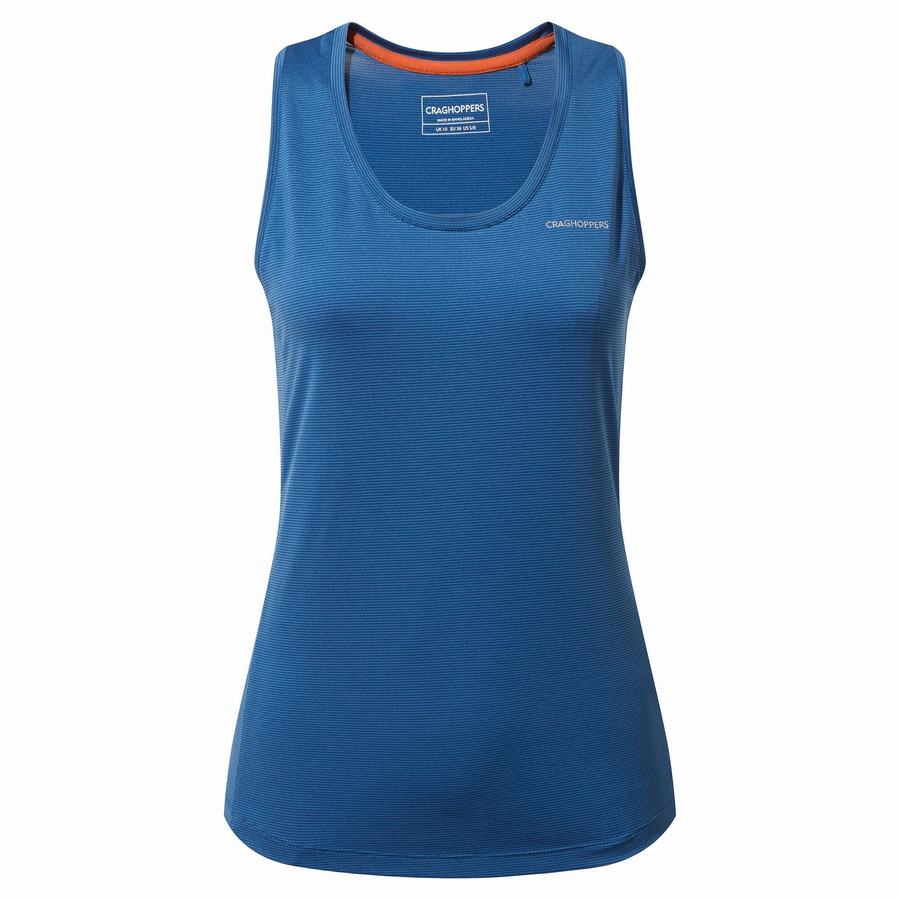 T Shirts Craghoppers Aliso Vest Top Bleu Femme | NLP-5587174